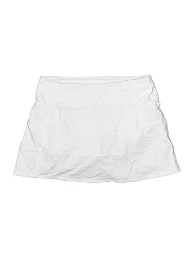Pre-owned Lululemon Athletica Active Skort In White