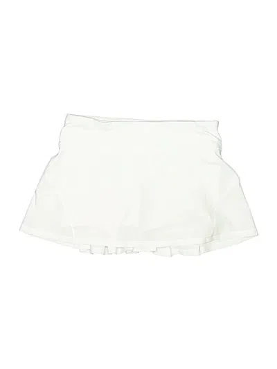 Pre-owned Lululemon Athletica Active Skort In White