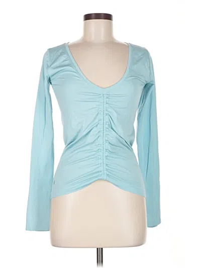 Pre-owned Lululemon Athletica Active T-shirt In Blue