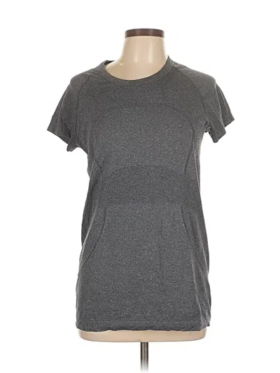 Pre-owned Lululemon Athletica Active T-shirt In Gray