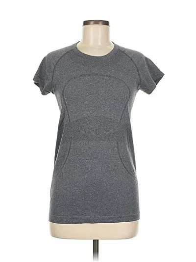 Pre-owned Lululemon Athletica Active T-shirt In Gray