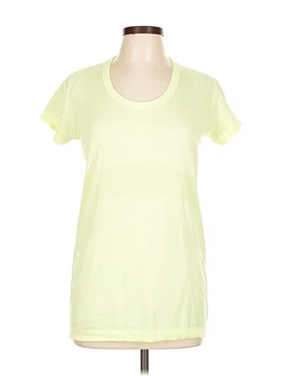 Pre-owned Lululemon Athletica Active T-shirt In Yellow