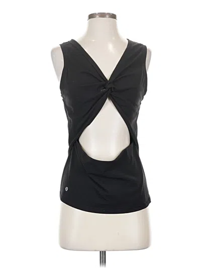 Pre-owned Lululemon Athletica Active Tank Top In Black