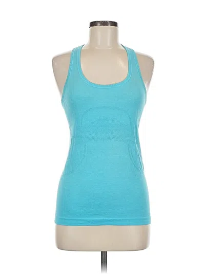 Pre-owned Lululemon Athletica Active Tank Top In Blue
