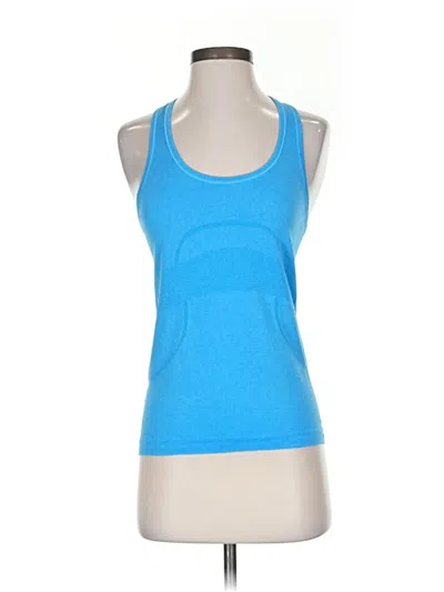 Pre-owned Lululemon Athletica Active Tank Top In Blue
