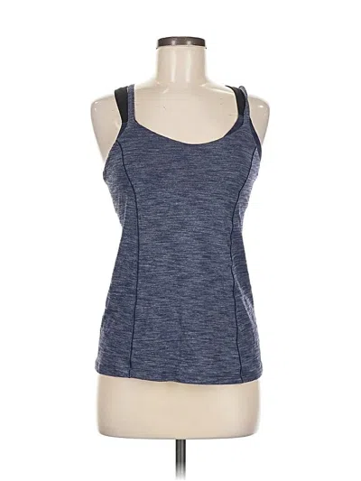 Pre-owned Lululemon Athletica Active Tank Top In Blue