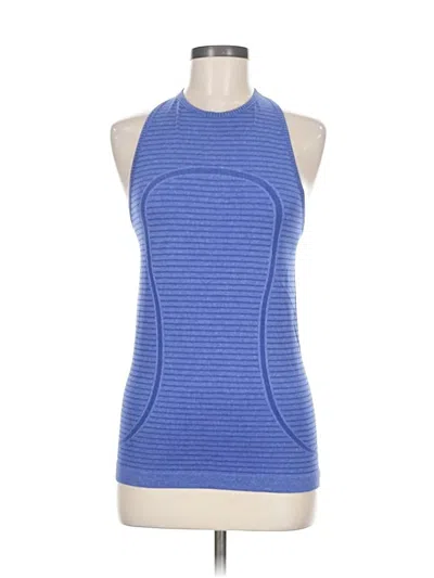 Pre-owned Lululemon Athletica Active Tank Top In Blue