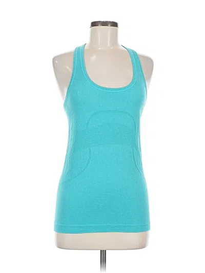 Pre-owned Lululemon Athletica Active Tank Top In Blue