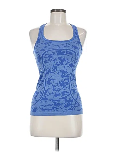 Pre-owned Lululemon Athletica Active Tank Top In Blue