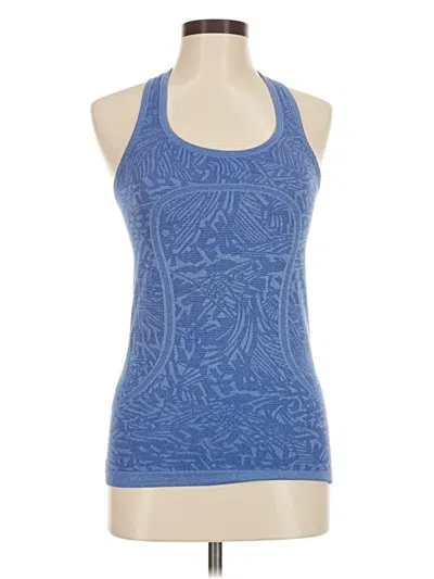 Pre-owned Lululemon Athletica Active Tank Top In Blue