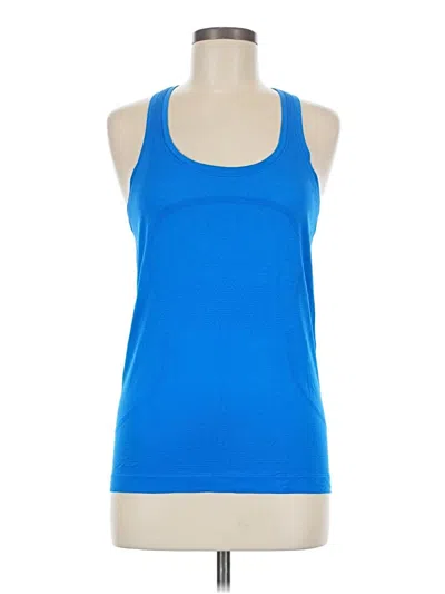 Pre-owned Lululemon Athletica Active Tank Top In Blue
