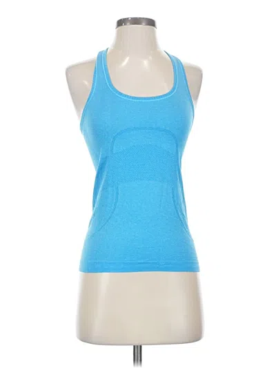 Pre-owned Lululemon Athletica Active Tank Top In Blue