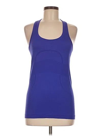 Pre-owned Lululemon Athletica Active Tank Top In Blue