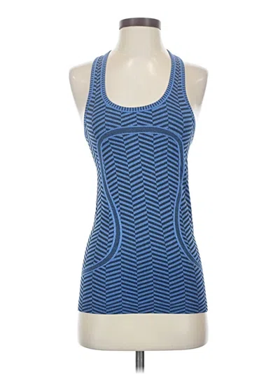 Pre-owned Lululemon Athletica Active Tank Top In Blue