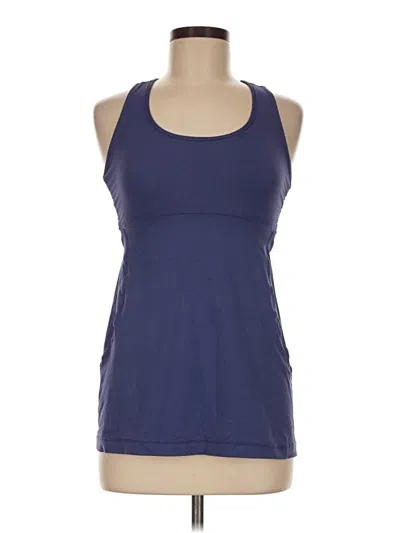 Pre-owned Lululemon Athletica Active Tank Top In Blue