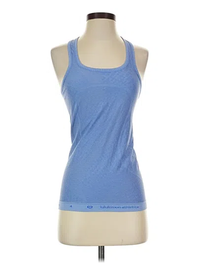 Pre-owned Lululemon Athletica Active Tank Top In Blue