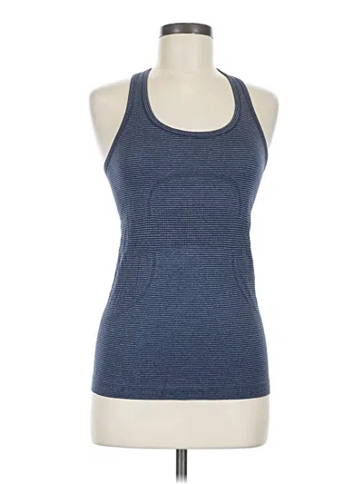 Pre-owned Lululemon Athletica Active Tank Top In Blue