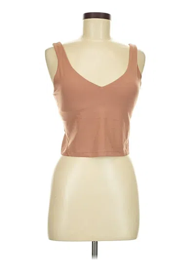 Pre-owned Lululemon Athletica Active Tank Top In Brown