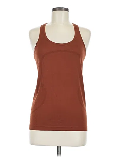 Pre-owned Lululemon Athletica Active Tank Top In Brown