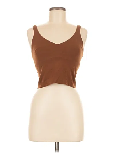 Pre-owned Lululemon Athletica Active Tank Top In Brown