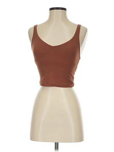 Pre-owned Lululemon Athletica Active Tank Top In Brown
