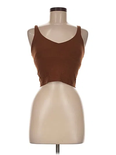 Pre-owned Lululemon Athletica Active Tank Top In Brown