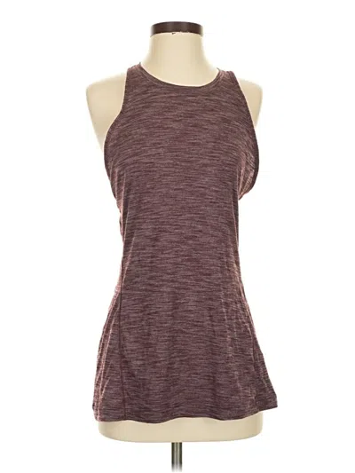 Pre-owned Lululemon Athletica Active Tank Top In Burgundy