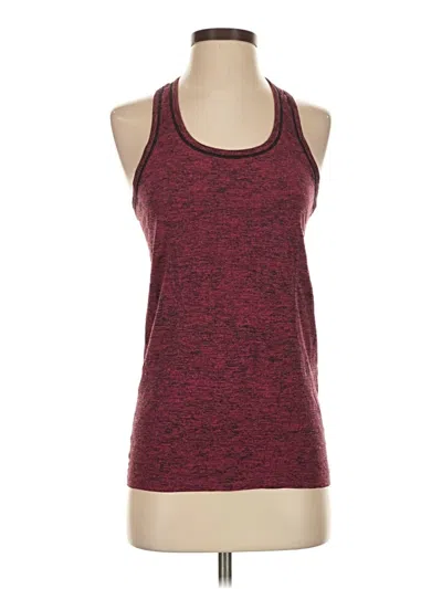 Pre-owned Lululemon Athletica Active Tank Top In Burgundy