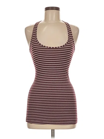 Pre-owned Lululemon Athletica Active Tank Top In Burgundy