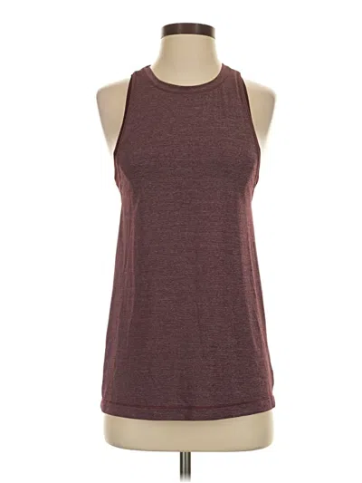 Pre-owned Lululemon Athletica Active Tank Top In Burgundy
