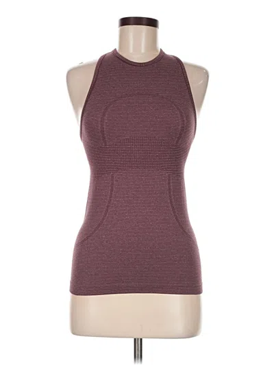 Pre-owned Lululemon Athletica Active Tank Top In Burgundy
