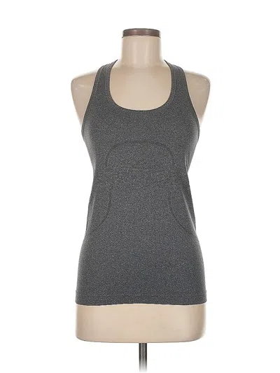 Pre-owned Lululemon Athletica Active Tank Top In Gray