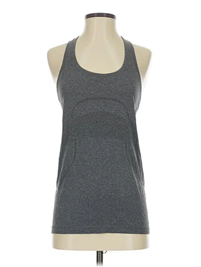 Pre-owned Lululemon Athletica Active Tank Top In Gray