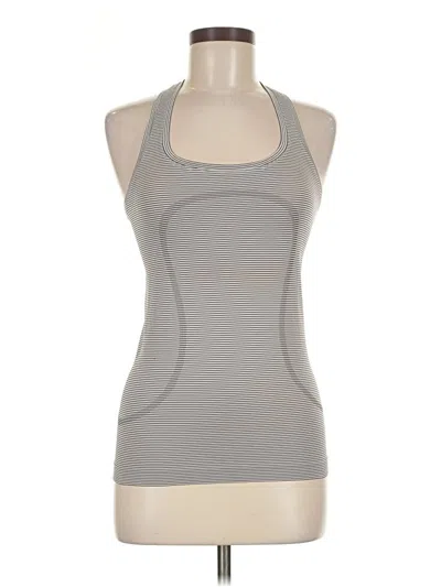 Pre-owned Lululemon Athletica Active Tank Top In Gray