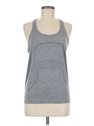 Pre-owned Lululemon Athletica Active Tank Top In Gray