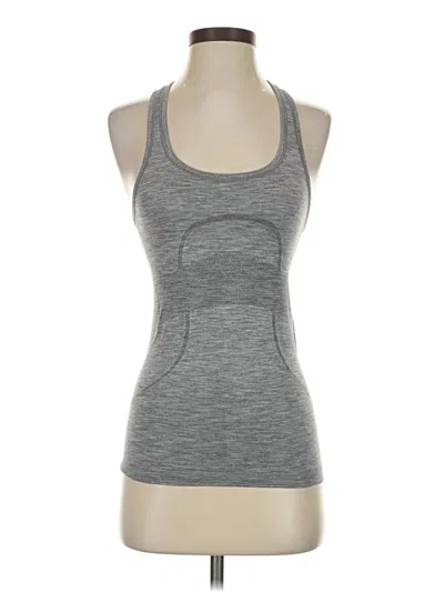 Pre-owned Lululemon Athletica Active Tank Top In Gray
