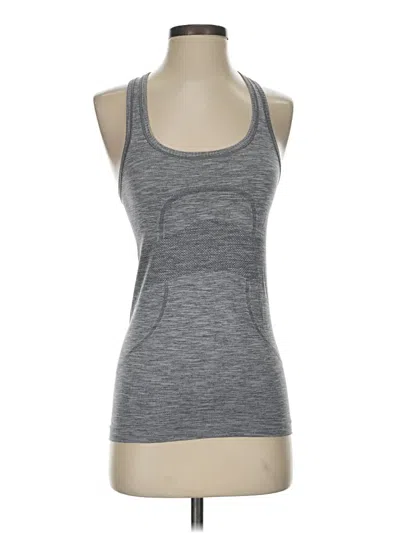 Pre-owned Lululemon Athletica Active Tank Top In Gray