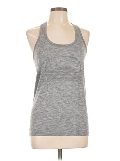 Pre-owned Lululemon Athletica Active Tank Top In Gray