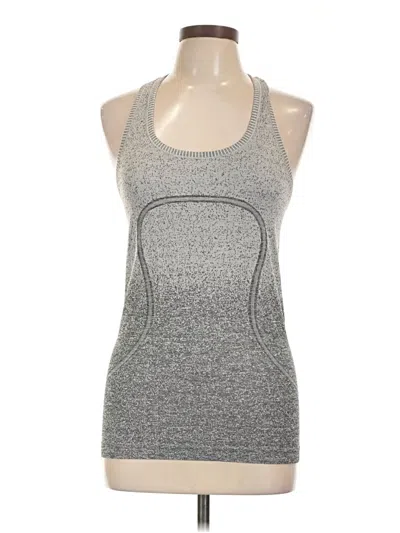 Pre-owned Lululemon Athletica Active Tank Top In Gray