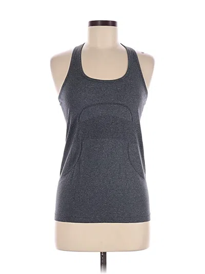 Pre-owned Lululemon Athletica Active Tank Top In Gray