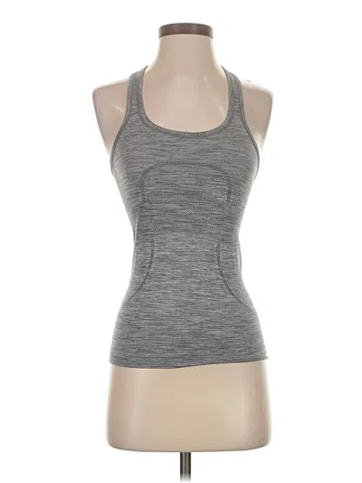 Pre-owned Lululemon Athletica Active Tank Top In Gray