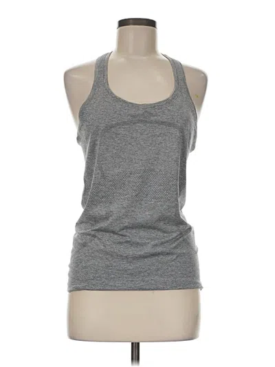 Pre-owned Lululemon Athletica Active Tank Top In Gray