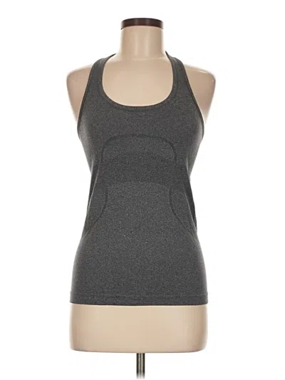 Pre-owned Lululemon Athletica Active Tank Top In Gray