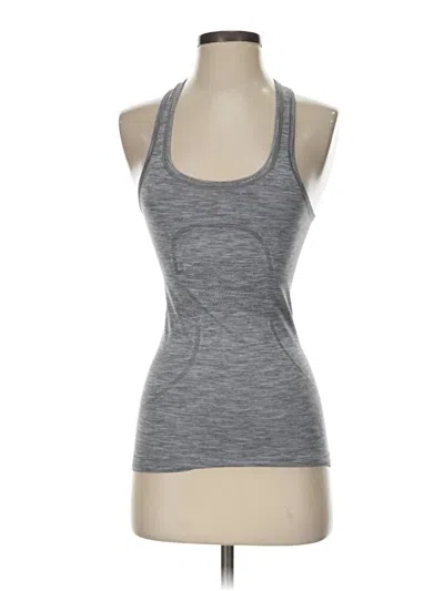 Pre-owned Lululemon Athletica Active Tank Top In Gray