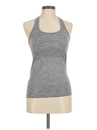 Pre-owned Lululemon Athletica Active Tank Top In Gray