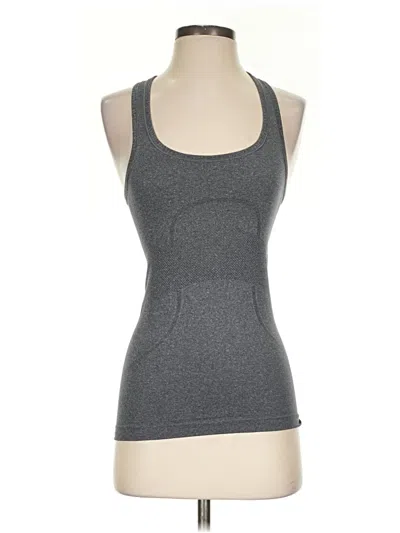 Pre-owned Lululemon Athletica Active Tank Top In Gray