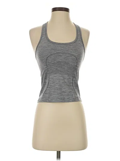 Pre-owned Lululemon Athletica Active Tank Top In Gray
