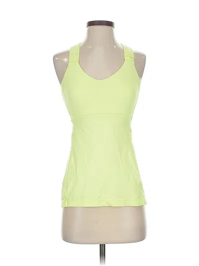 Pre-owned Lululemon Athletica Active Tank Top In Green