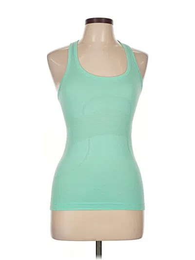 Pre-owned Lululemon Athletica Active Tank Top In Green