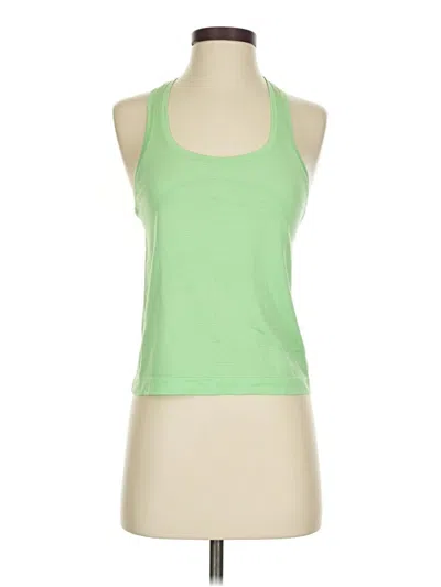 Pre-owned Lululemon Athletica Active Tank Top In Green